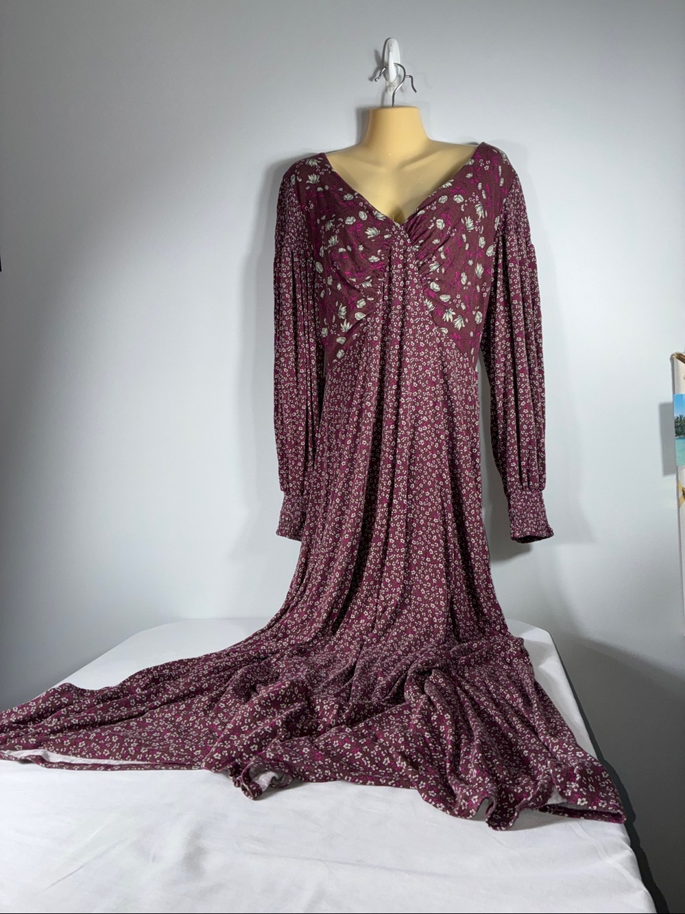 Free People Love Story Maxi Dress Size Large Prairie Boho